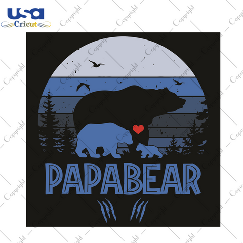 Papa Bear Trending Gift Diy Crafts Svg Files For Cricut, Silhouette Sublimation Files