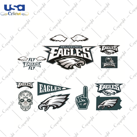 Philadelphia Eagles logo Sport Gift Diy Crafts Svg Files For Cricut, Silhouette Sublimation Files