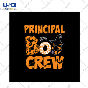 Principal Boo Crew, Halloween svg, Halloween clipart, Halloween vector, Halloween gift, Halloween shirts, Boo svg, Boo shirts, Boo Halloween gift, Svg cricut, Silhouette svg files, Cricut svg