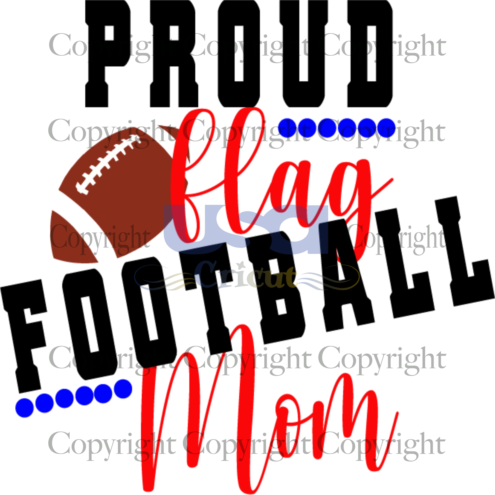 Proud Flag Football Mom Svg, Sport Svg, Football Mom Svg,SVG files for cricut Instant Download Version - USA Cricut