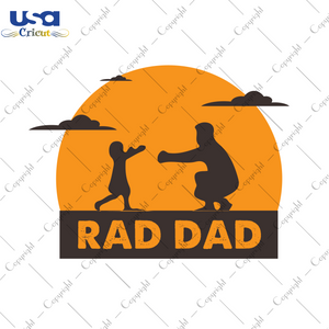 Rad Dad Svg, Father's Day, Father And Daughter, Diy Crafts SVG Files For Cricut, Silhouette Sublimation Files Shirt Design Ideas  Instant Download - USA Cricut