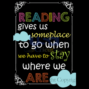 Reading Gives Us Someplace, Dr. Seuss Svg, Reading Festival, SVG Cricut & Silhouette Sublimation files Instant Download Version - USA Cricut