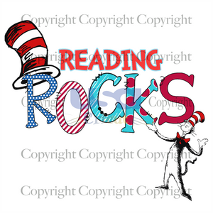 Reading Rocks, Dr. Seuss Svg, Reading Day, Read Across America Day,Diy Crafts SVG Files For Cricut, Silhouette Sublimation Files Shirt Design Ideas  Instant Download - USA Cricut