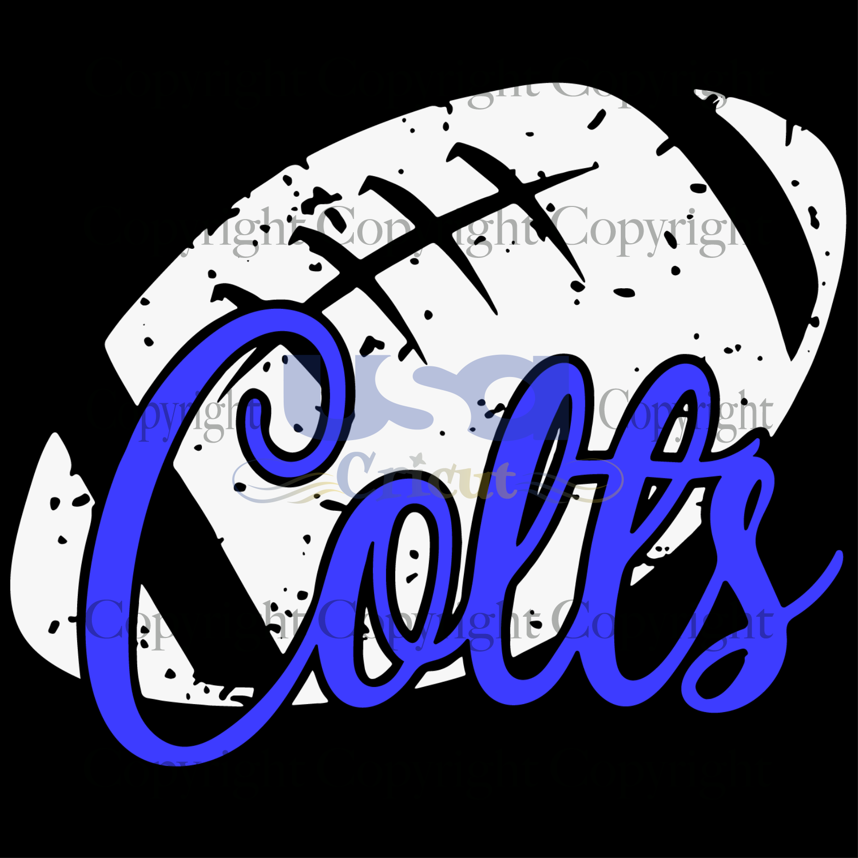 Rugby Ball Colts, Rugby Ball Svg, Rugby Vector, Football Mom Shirts, Rugby Colts Shirt, Printable Cricut & Silhouette Sublimation files Instant Download - USA Cricut