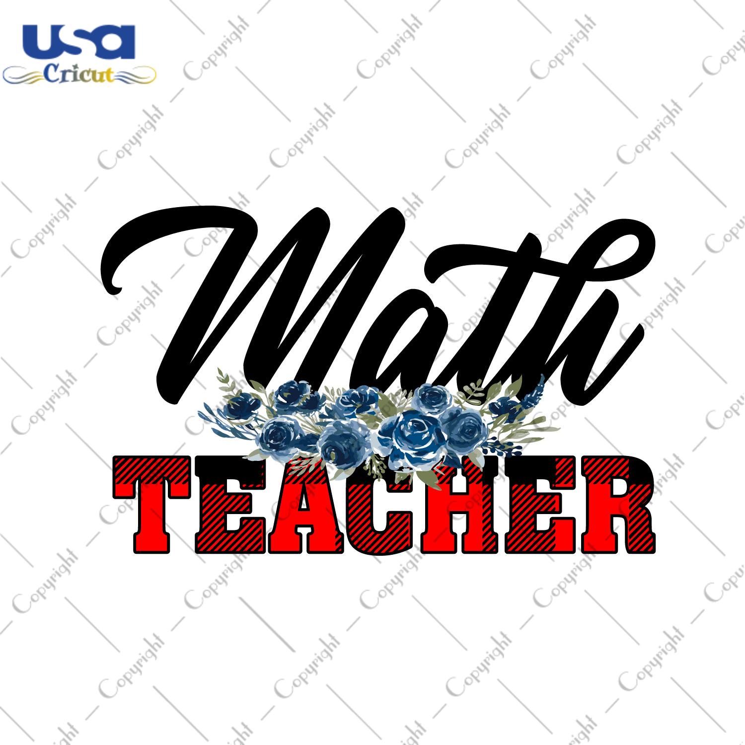 Math Teacher Red Buffalo Font Diy Crafts Svg Files For Cricut, Silhouette Sublimation Files - USA Cricut