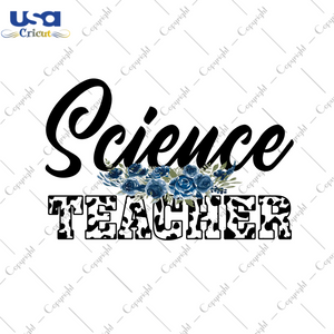 Science Teacher White Leopard Font Diy Crafts Svg Files For Cricut, Silhouette Sublimation Files - USA Cricut