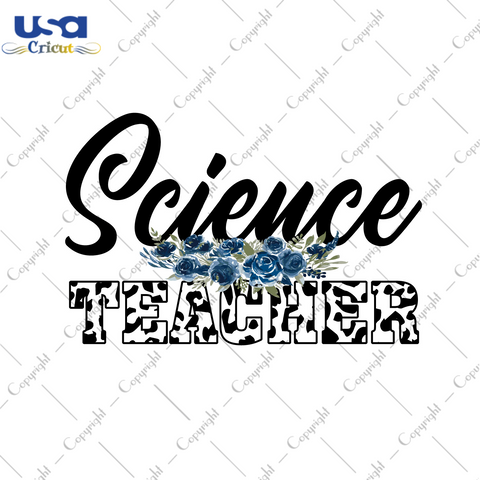 Science Teacher White Leopard Font Diy Crafts Svg Files For Cricut, Silhouette Sublimation Files - USA Cricut