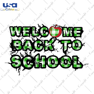 Welcome Back To School Green Plaid Gifts, Shirt For Back To School Svg File Diy Crafts Svg Files For Cricut, Silhouette Sublimation Files - USA Cricut