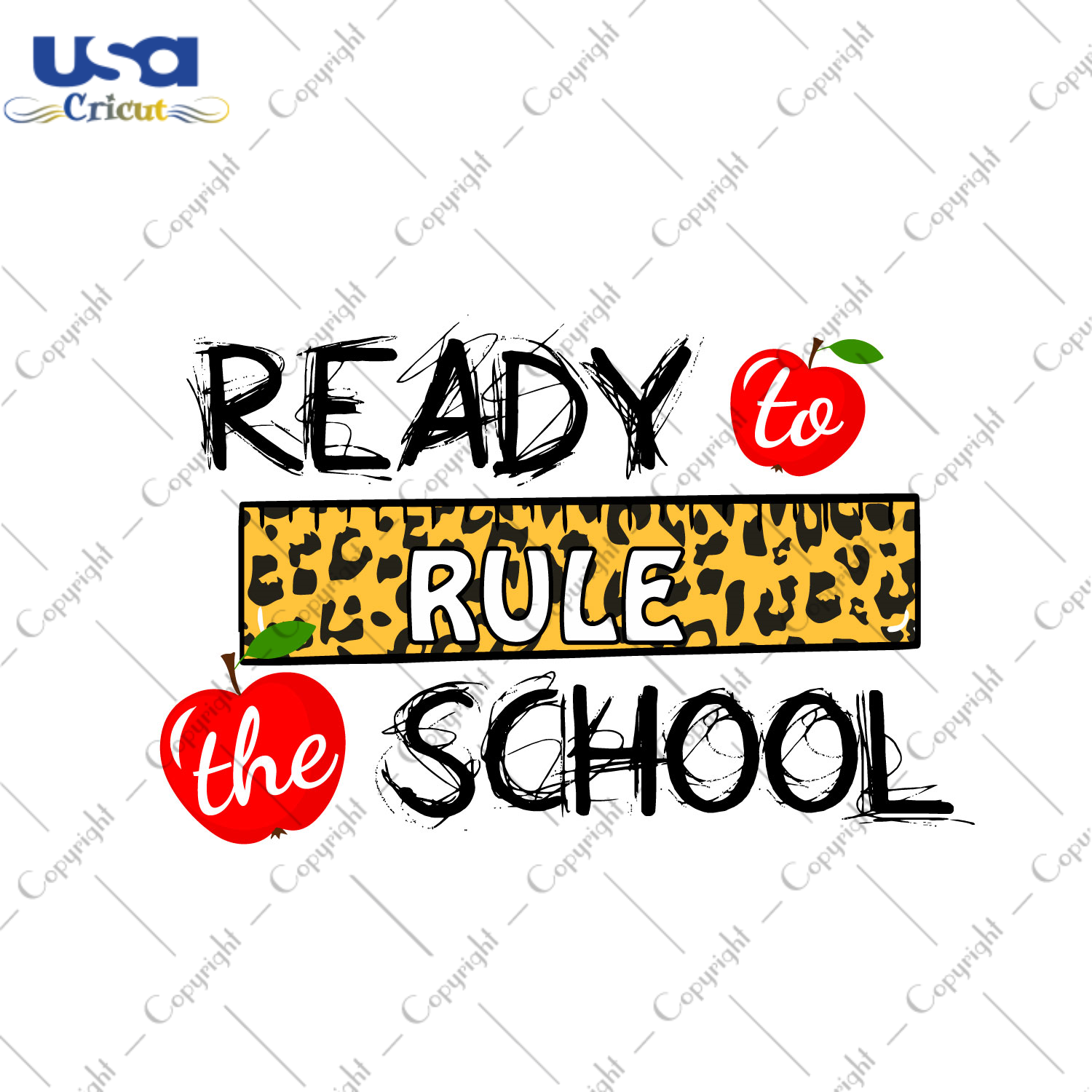 Ready To Rule The School Diy Crafts Svg Files For Cricut, Silhouette Sublimation Files - USA Cricut