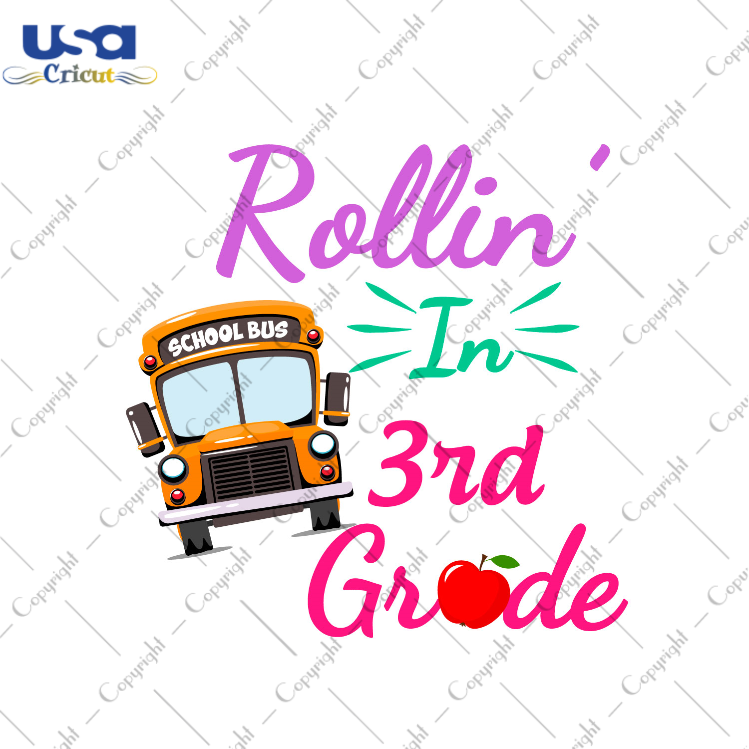 Rollin In 3rd Grade Gift For Kids Diy Crafts Svg Files For Cricut, Silhouette Sublimation Files - USA Cricut