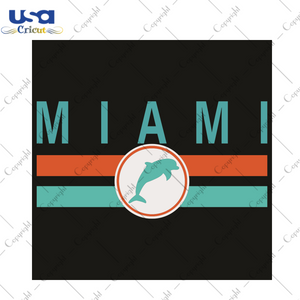 Miami Dolphin Sport Gift Diy Crafts Svg Files For Cricut, Silhouette Sublimation Files