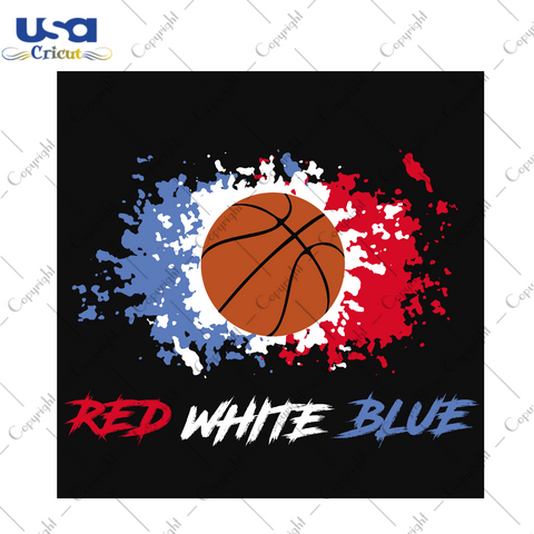 Red White Blue, Sport Svg, Love Sport, Sport Vector, Basketball, Basketball Svg, Basketball Vector, Basketball Lover, Basketball Logo, Basketball Team, Sport Gift, Sport Decor, Love Basketbal