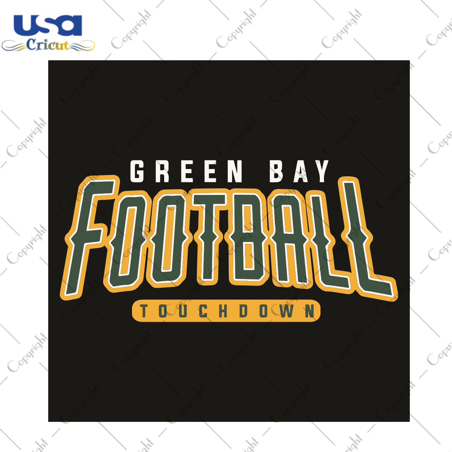 Green Bay Football Touchdown Sport Gift Diy Crafts Svg Files For Cricut, Silhouette Sublimation Files