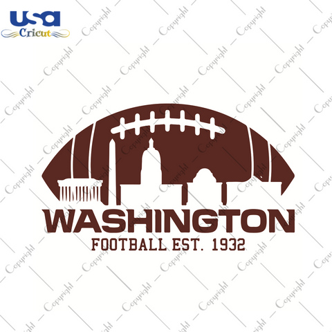 Washington Football EST 1932 Svg, Sport Svg, Washington Football Team Sport Gift Diy Crafts Svg Files For Cricut, Silhouette Sublimation Files