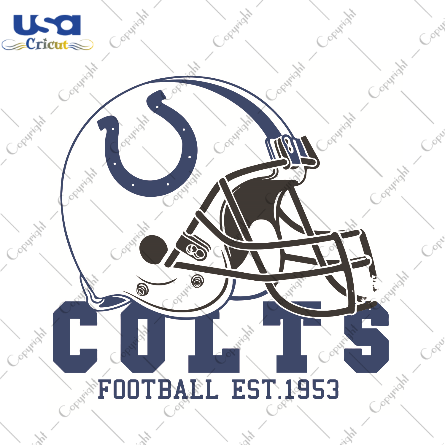 Colts Football EST 1953 Sport Gift Diy Crafts Svg Files For Cricut, Silhouette Sublimation Files