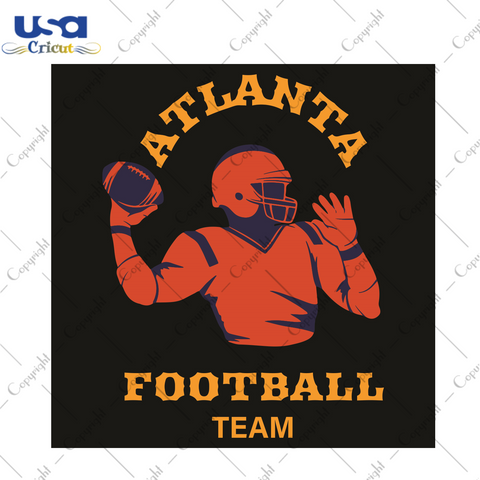 Atlanta Football Team Sport Gift Diy Crafts Svg Files For Cricut, Silhouette Sublimation Files