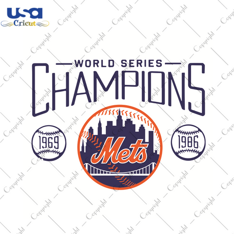 World Series Champions 1969 1986 New York Mets Sport Gift Diy Crafts Svg Files For Cricut, Silhouette Sublimation Files