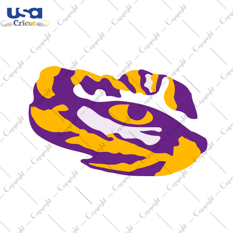 Lsu Tigers Eye Best Football Gift Diy Crafts Svg Files For Cricut, Silhouette Sublimation Files - USA Cricut