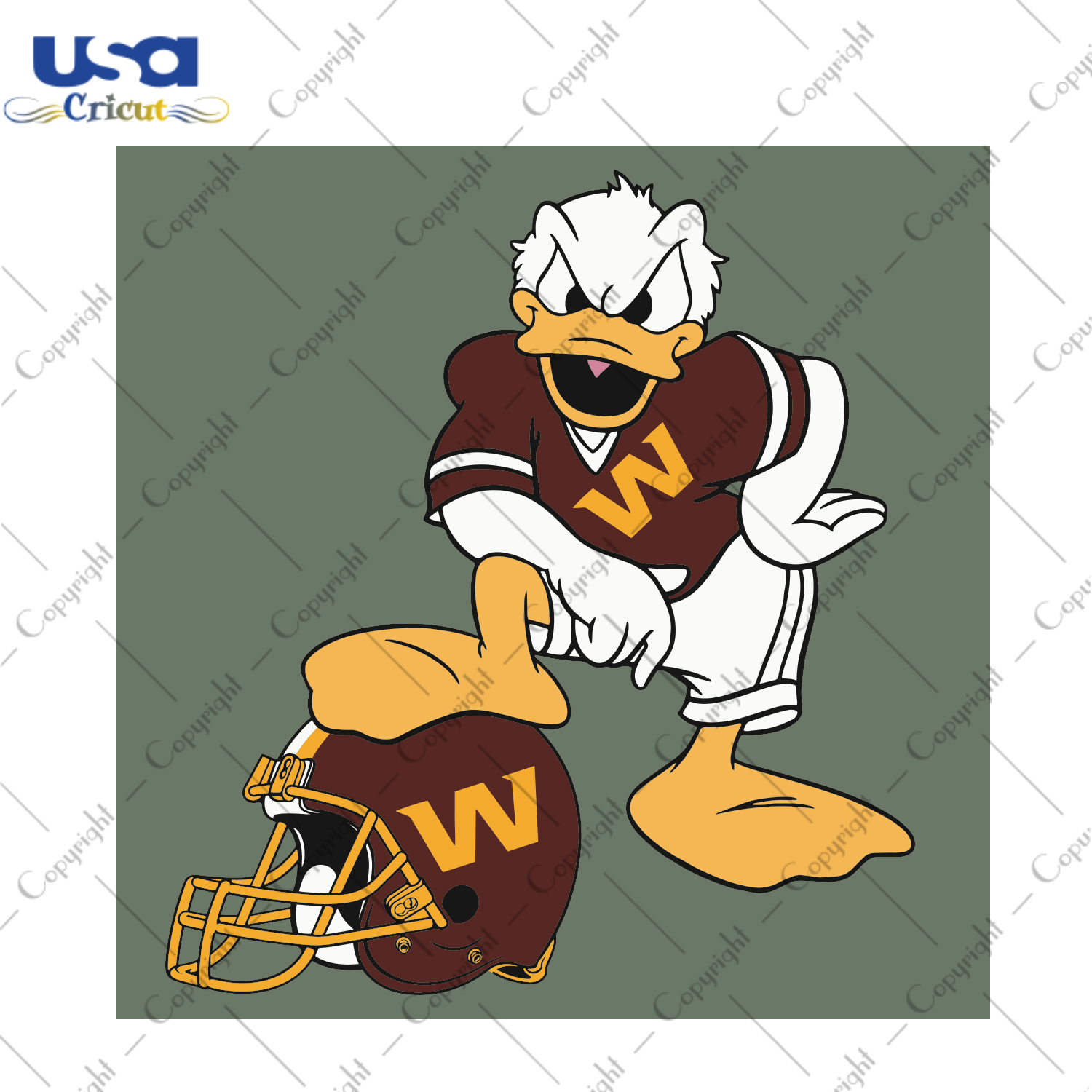 Donald Duck Washington Football Team Sport Gift Diy Crafts Svg Files For Cricut, Silhouette Sublimation Files