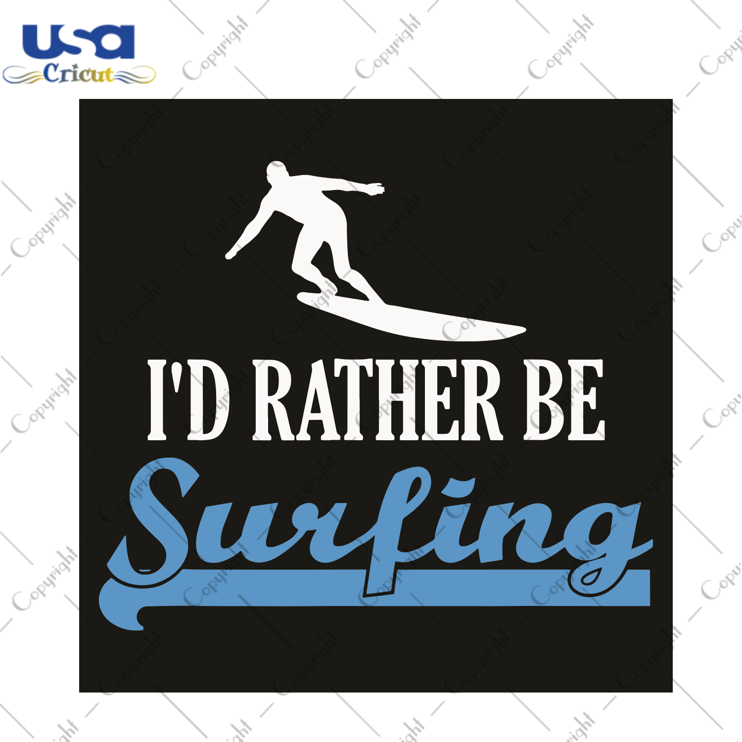 I Would Rather Be Surfing Sport Gift Diy Crafts Svg Files For Cricut, Silhouette Sublimation Files