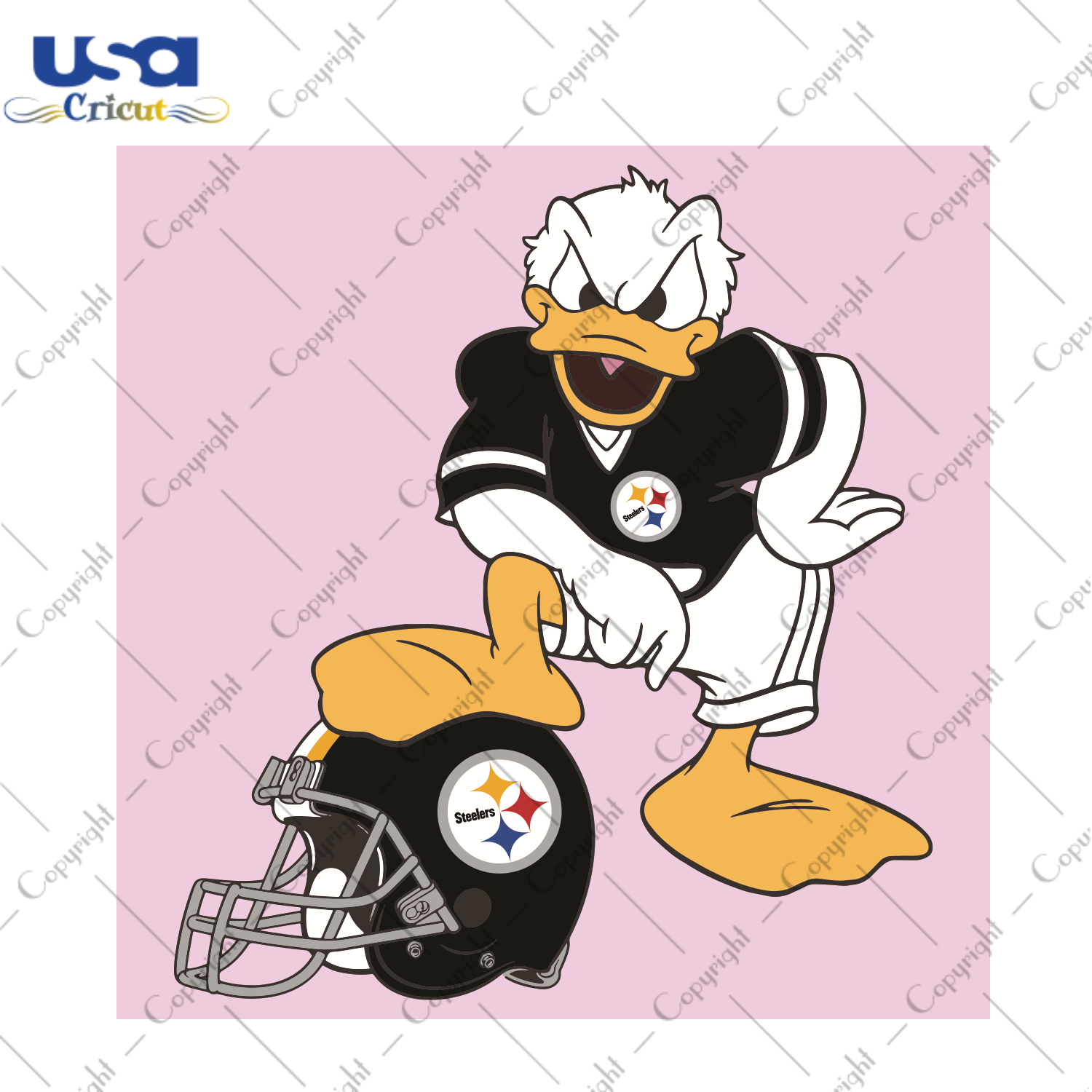 Donald Duck Pittsburgh Steelers Sport Gift Diy Crafts Svg Files For Cricut, Silhouette Sublimation Files