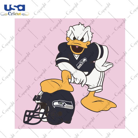 Donald Duck Seattle Seahawks Sport Gift Diy Crafts Svg Files For Cricut, Silhouette Sublimation Files