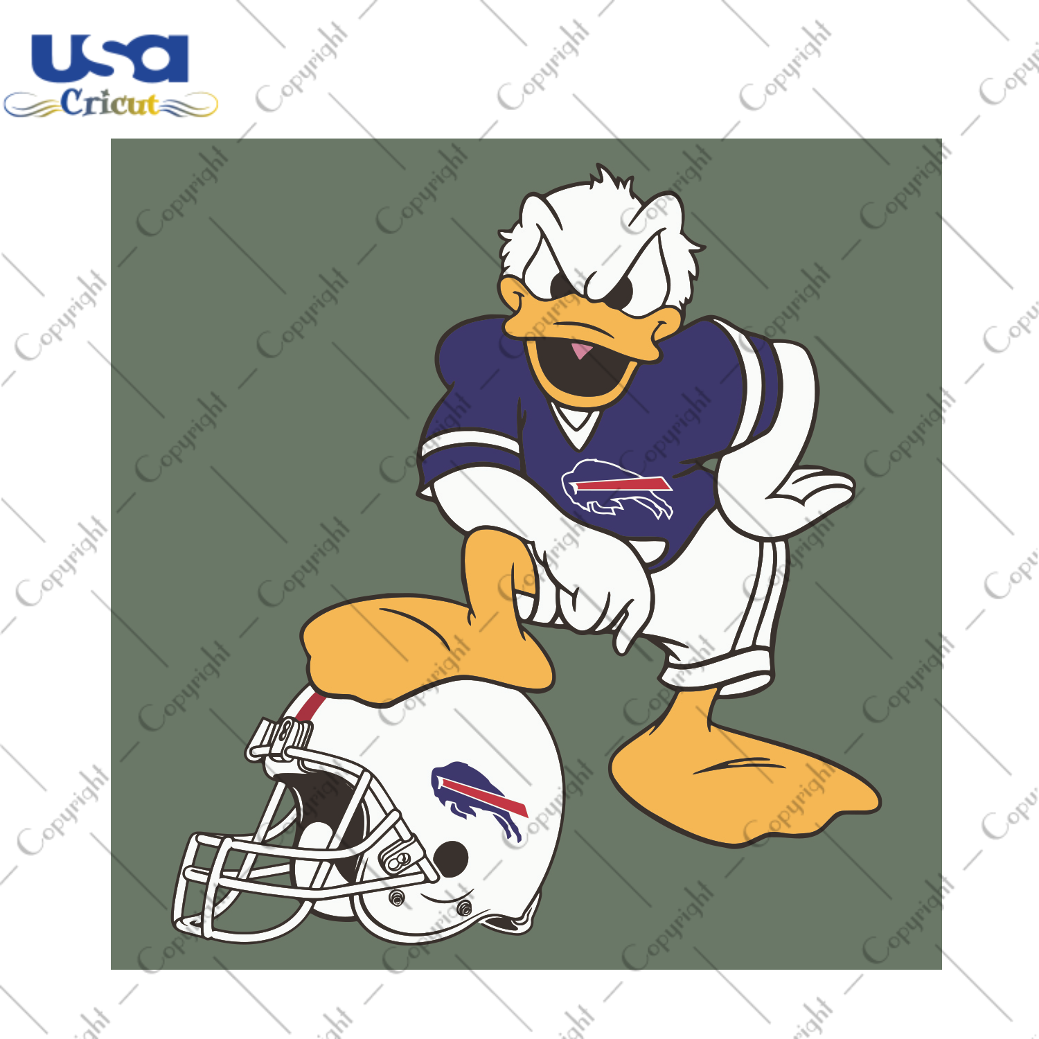 Donald Duck Buffalo Bills Sport Gift Diy Crafts Svg Files For Cricut, Silhouette Sublimation Files