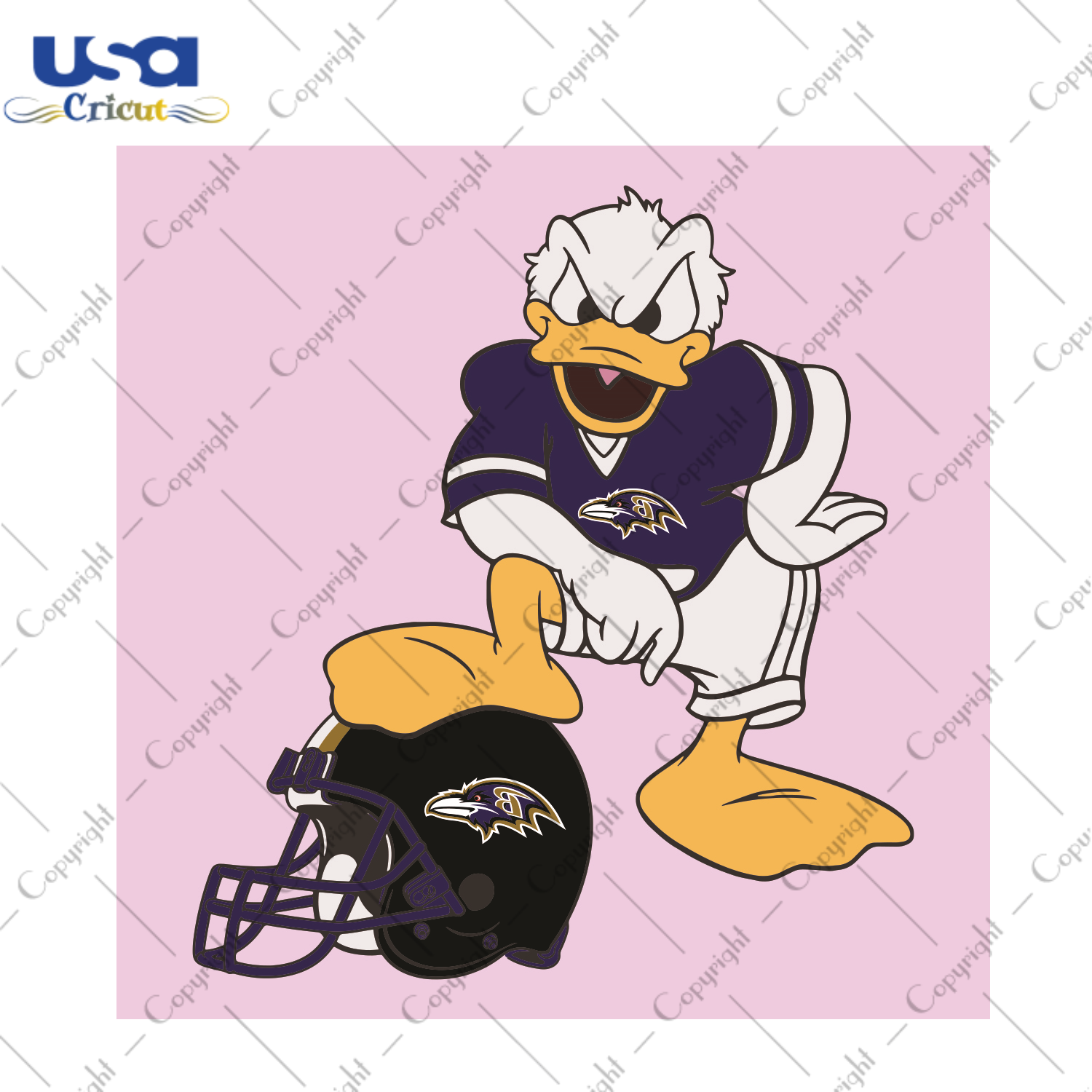 Donald Duck Baltimore Ravens Sport Gift Diy Crafts Svg Files For Cricut, Silhouette Sublimation Files