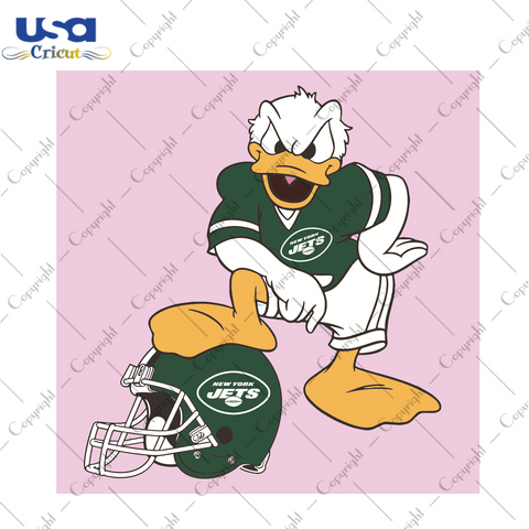 Donald Duck New York Jets Sport Gift Diy Crafts Svg Files For Cricut, Silhouette Sublimation Files