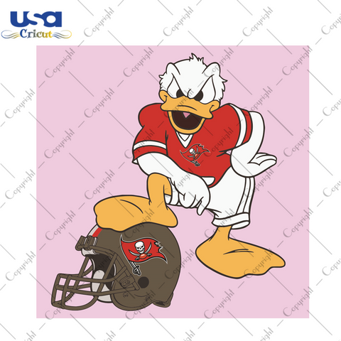 Donald Duck Tampa Bay Buccaneers Sport Gift Diy Crafts Svg Files For Cricut, Silhouette Sublimation Files