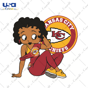 Kansas City Chiefs Betty Boop Sport Gift Diy Crafts Svg Files For Cricut, Silhouette Sublimation Files