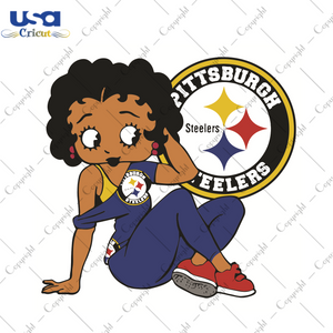 Pittsburgh Steelers Betty Boop Sport Gift Diy Crafts Svg Files For Cricut, Silhouette Sublimation Files