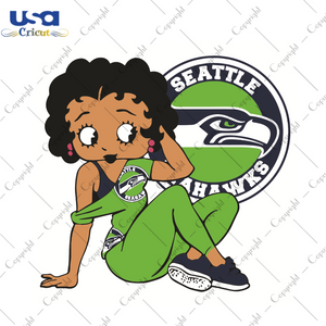 Seattle Seahawks Betty Boop Sport Gift Diy Crafts Svg Files For Cricut, Silhouette Sublimation Files