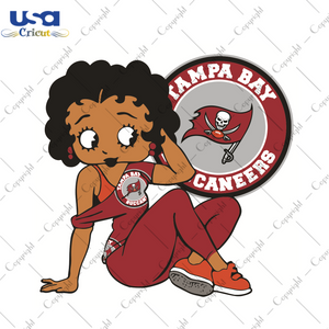 Tampa Bay Buccaneers Betty Boop Sport Gift Diy Crafts Svg Files For Cricut, Silhouette Sublimation Files