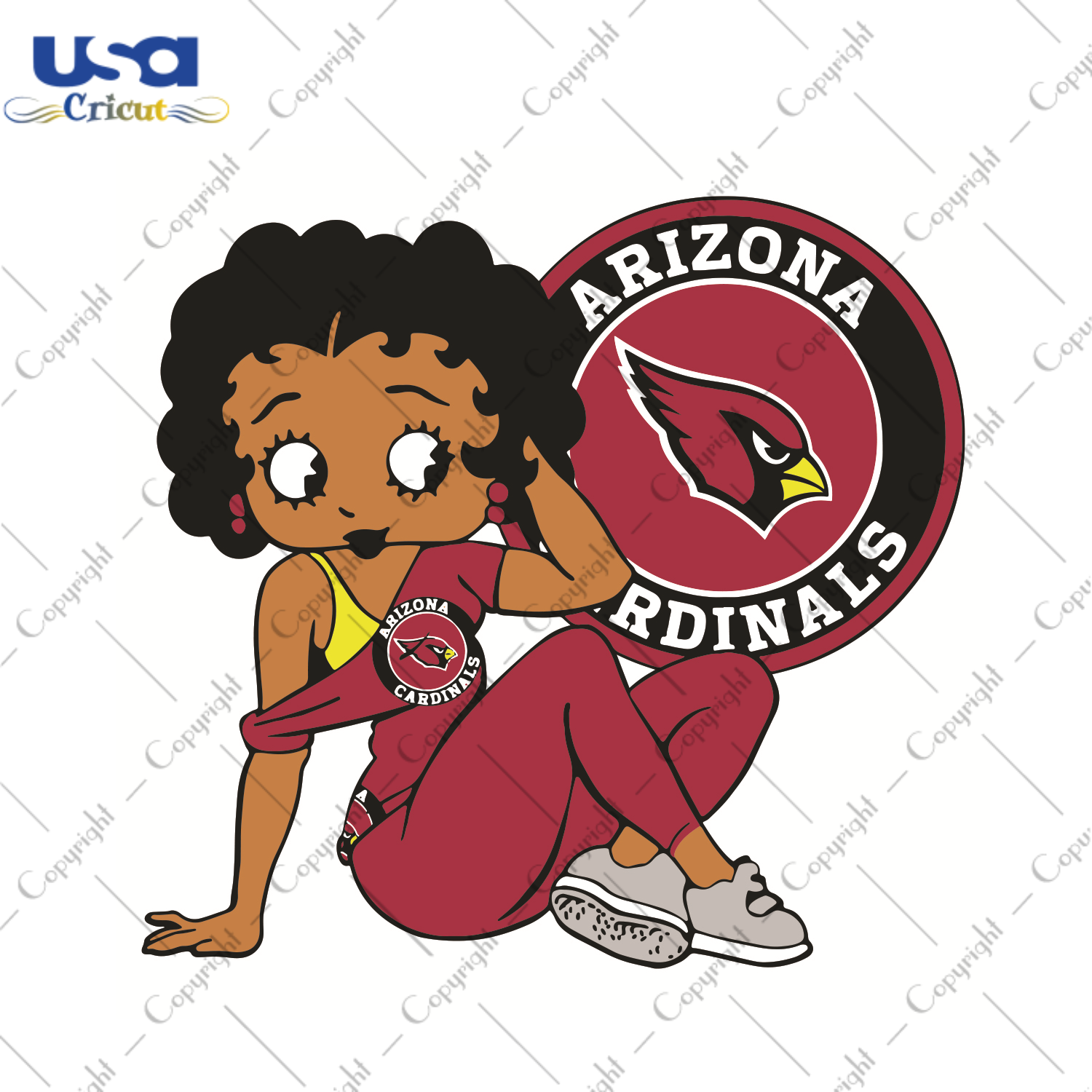 Arizona Cardinals Betty Boop Svg, Sport Sport Gift Diy Crafts Svg Files For Cricut, Silhouette Sublimation Files