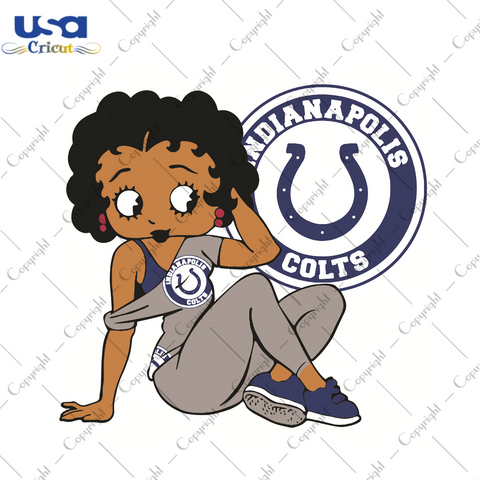 Indianapolis Colts Betty Boop Sport Gift Diy Crafts Svg Files For Cricut, Silhouette Sublimation Files