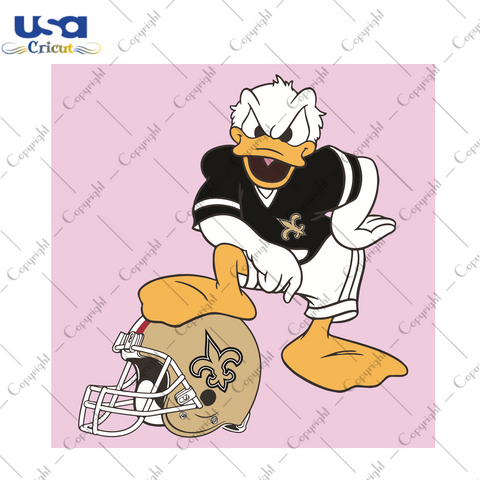 Donald Duck New Orleans Saints Sport Gift Diy Crafts Svg Files For Cricut, Silhouette Sublimation Files