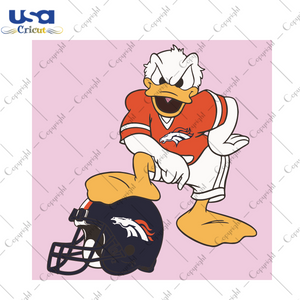 Donald Duck Denver Broncos Sport Gift Diy Crafts Svg Files For Cricut, Silhouette Sublimation Files