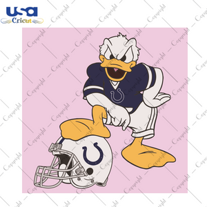 Donald Duck Indianapolis Colts Sport Gift Diy Crafts Svg Files For Cricut, Silhouette Sublimation Files