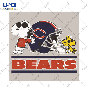 Chicago Bears Snoopy Woodstock Sport Gift Diy Crafts Svg Files For Cricut, Silhouette Sublimation Files