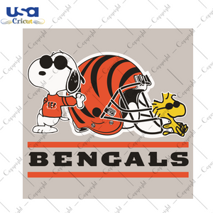 Cincinnati Bengals Snoopy Woodstock Sport Gift Diy Crafts Svg Files For Cricut, Silhouette Sublimation Files