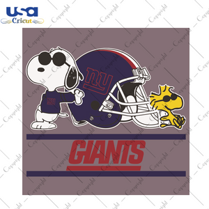 New York Giants Saints Snoopy Woodstock Sport Gift Diy Crafts Svg Files For Cricut, Silhouette Sublimation Files