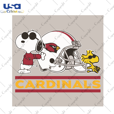 Arizona Cardinals Snoopy Woodstock Sport Gift Diy Crafts Svg Files For Cricut, Silhouette Sublimation Files