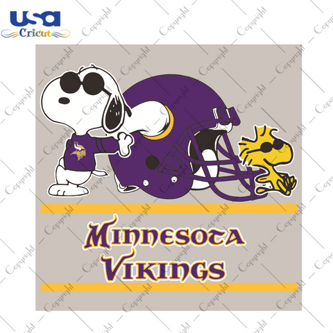 Minnesota Vikings Snoopy Woodstock Sport Gift Diy Crafts Svg Files For Cricut, Silhouette Sublimation Files