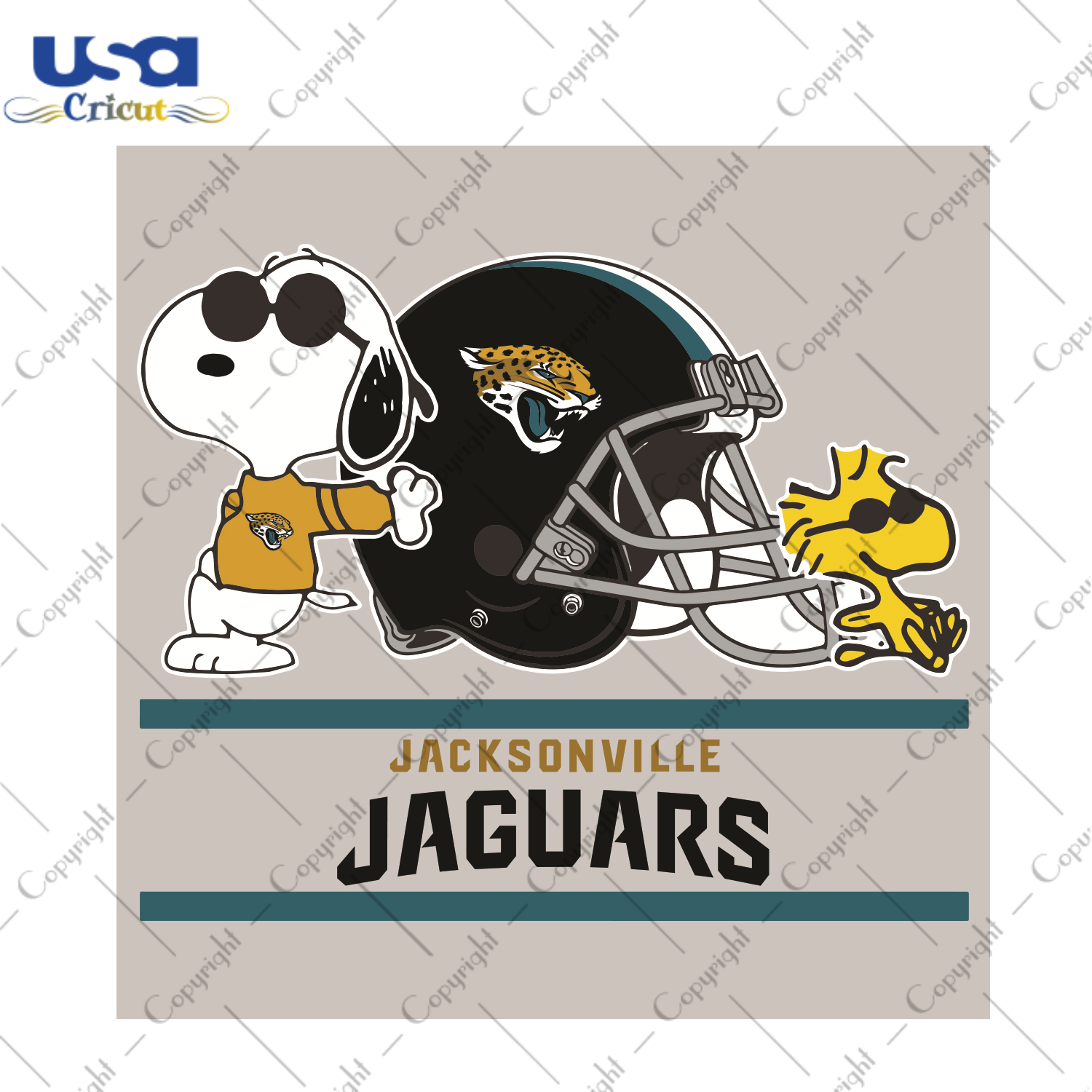 Jacksonville Jaguars Snoopy Woodstock Sport Gift Diy Crafts Svg Files For Cricut, Silhouette Sublimation Files