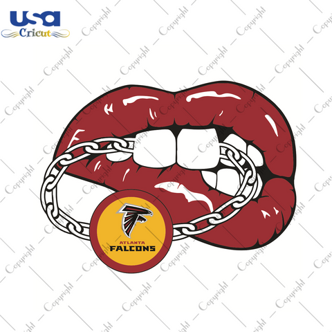 Lips Atlanta Falcons Football Team Sport Gift Diy Crafts Svg Files For Cricut, Silhouette Sublimation Files