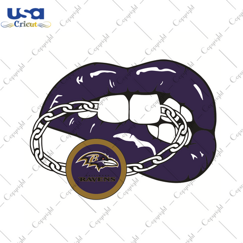 Lips Baltimore Ravens Football Team Sport Gift Diy Crafts Svg Files For Cricut, Silhouette Sublimation Files