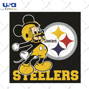 Mickey Pittsburgh Steelers Football Team Sport Gift Diy Crafts Svg Files For Cricut, Silhouette Sublimation Files