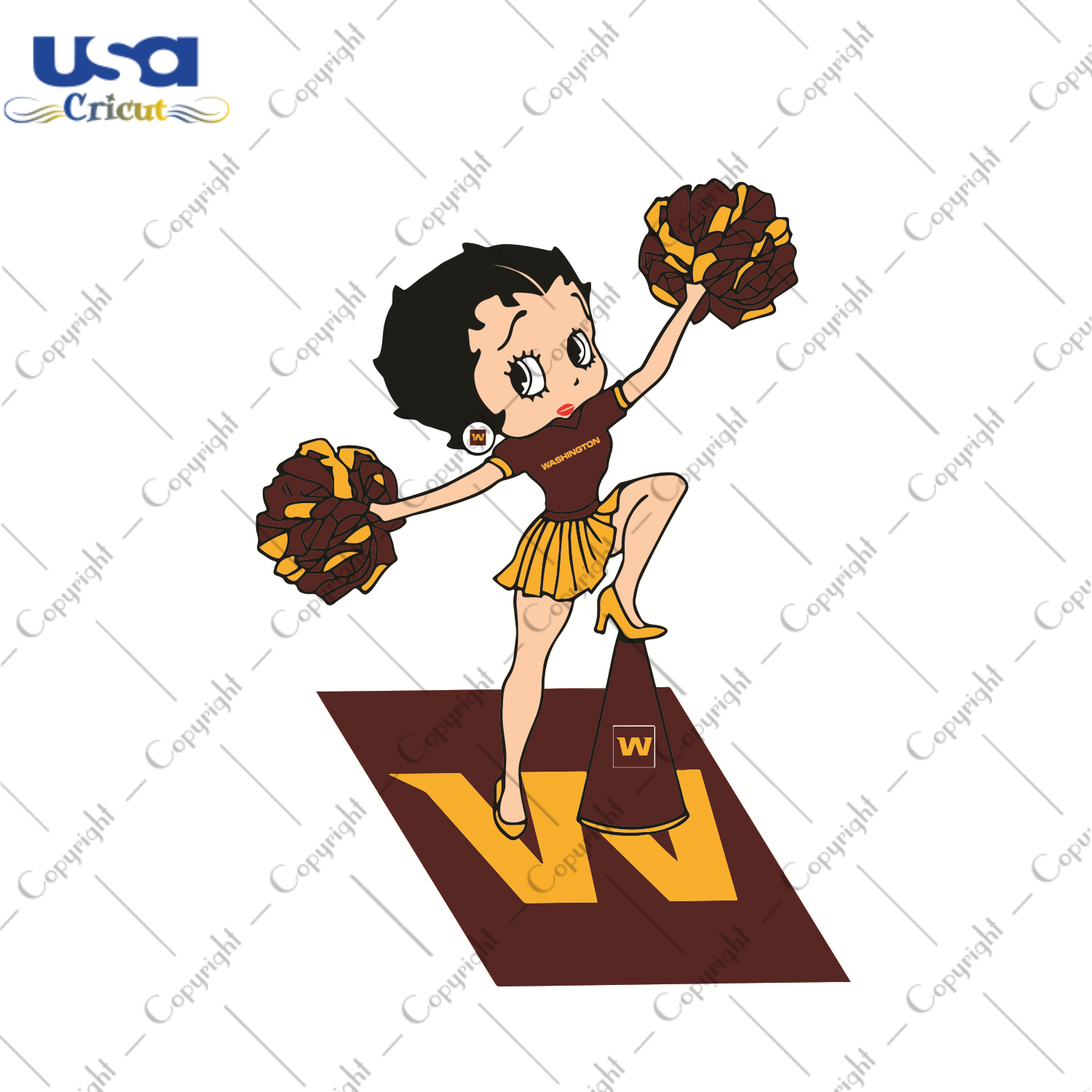 Betty Boop Washington Football Team Sport Gift Diy Crafts Svg Files For Cricut, Silhouette Sublimation Files