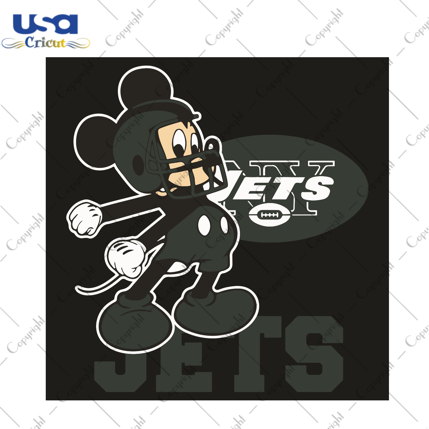 Mickey New York Jets Football Team Sport Gift Diy Crafts Svg Files For Cricut, Silhouette Sublimation Files